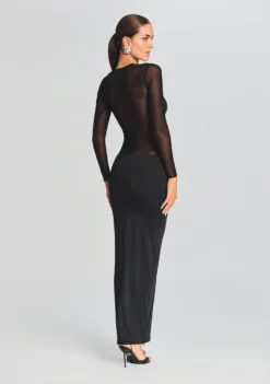 Silver Maxi Dress 8 Silver Maxi Dress -Fashion Loft Ecommerce Crop 20230816 SET1 SILVERMAXIDRESSBLACK 5036 ECOMM scaled