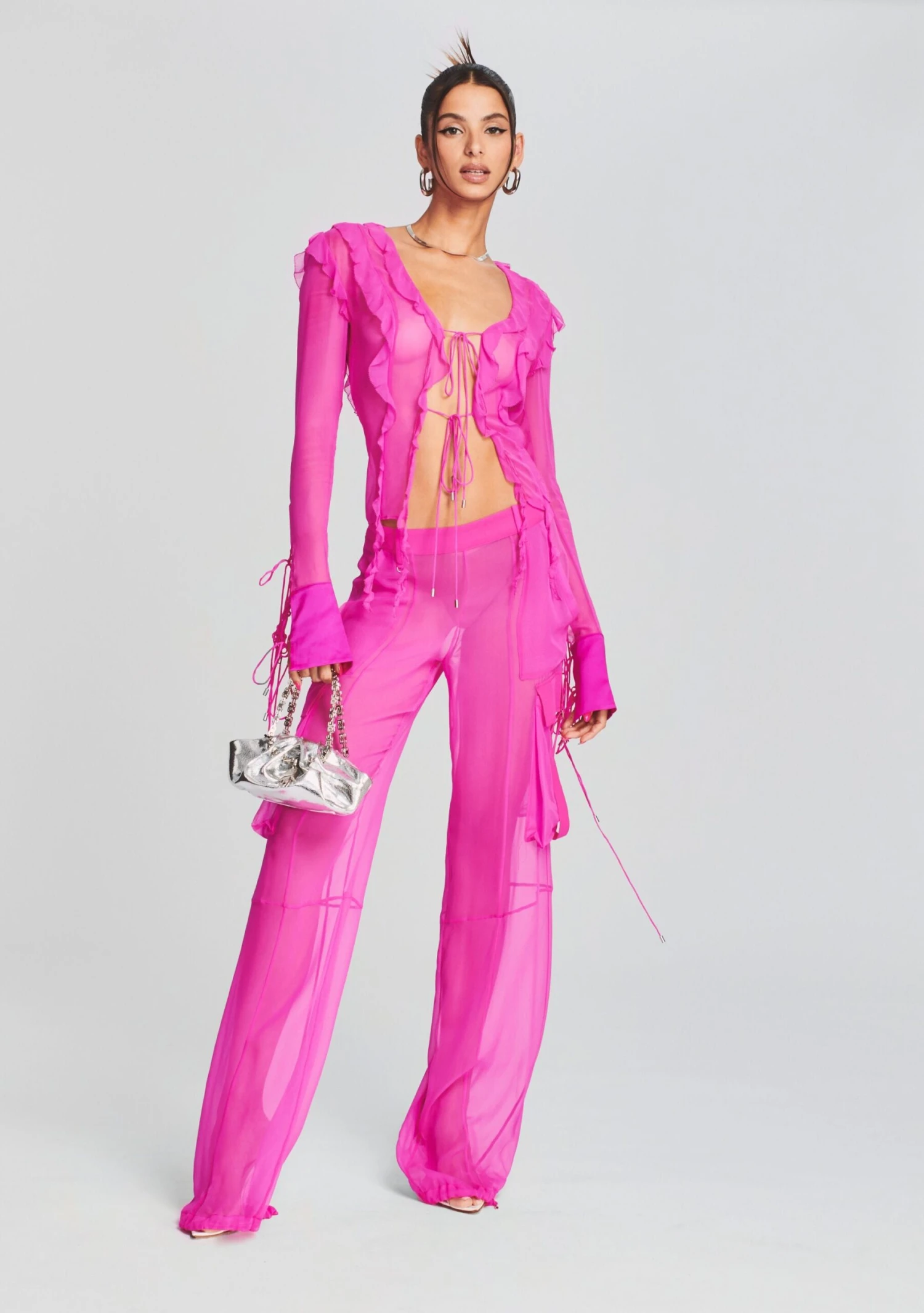 Viviane Silk Chiffon Pant 1 Viviane Silk Chiffon Pant