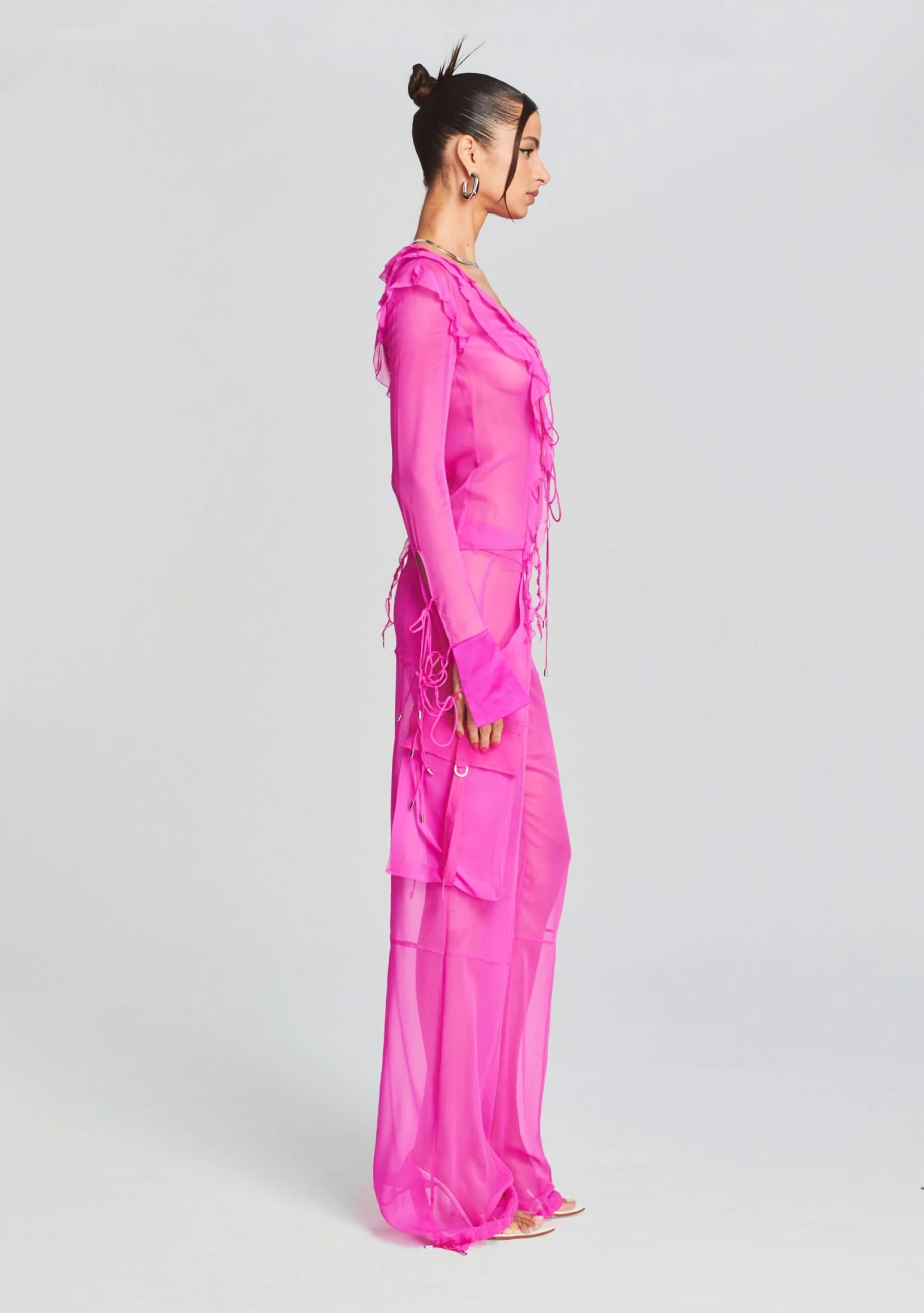 Viviane Silk Chiffon Pant 3 Viviane Silk Chiffon Pant - Image 3