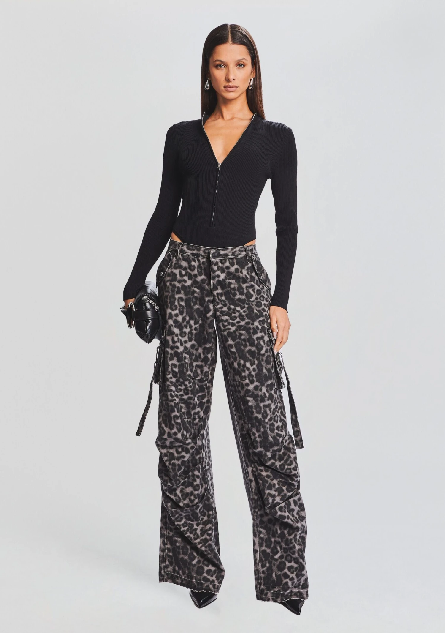 Geo Rib Knit Bodysuit 5 Geo Rib Knit Bodysuit - Image 5