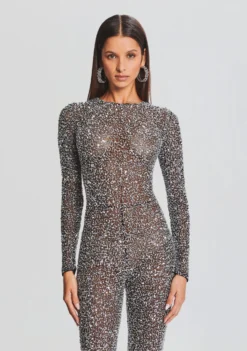 Marcel Sequin Jumpsuit -Fashion Loft Ecommerce Crop 23 09 21 MARCELJUMPSUIT BLACKSILVER 3147 ECOMM scaled