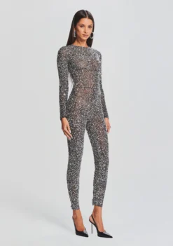 Marcel Sequin Jumpsuit -Fashion Loft Ecommerce Crop 23 09 21 MARCELJUMPSUIT BLACKSILVER 3177 ECOMM scaled