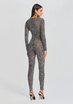 Marcel Sequin Jumpsuit -Fashion Loft Ecommerce Crop 23 09 21 MARCELJUMPSUIT BLACKSILVER 3186 ECOMM scaled