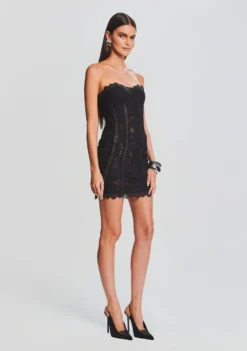 Paris Lace Short Dress -Fashion Loft Ecommerce Crop 23 09 21 PARISDRESS BLACK 3012 ECOMM scaled