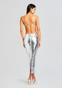 Liza Leather Skirt -Fashion Loft Ecommerce Crop 23 10 17 VICTORIAJACKET ESTIBRA LIZASKIRT SILVER 3490 ECOMM aa8dc8f8 9132 4979 907e 25a7b12fe232 scaled