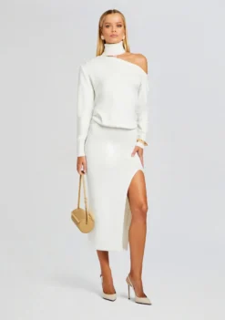 Charlotte Dress -Fashion Loft Ecommerce Crop 23 10 18 CHARLOTTEDRESS WHITE 1128 ECOMM scaled
