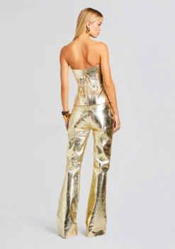 Jenesis Leather Top -Fashion Loft Ecommerce Crop 23 10 18 JENESISTOP GOLD LYNXLEATHERPANT GOLD 0326 ECOMM scaled