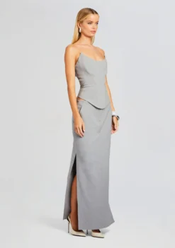 Rylie Wool Skirt 7 Rylie Wool Skirt -Fashion Loft Ecommerce Crop 23 10 18 NEMESISCORSET RILEYKNITSKIRT GREY 2171 ECOMM scaled