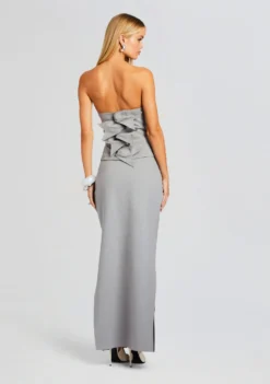 Rylie Wool Skirt 8 Rylie Wool Skirt -Fashion Loft Ecommerce Crop 23 10 18 NEMESISCORSET RILEYKNITSKIRT GREY 2186 ECOMM scaled