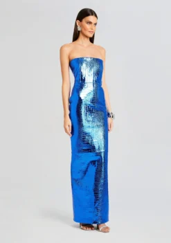 Allure Leather Dress -Fashion Loft Ecommerce Crop 23 10 25 ALLUREDRESS TROPICALBLUE 3055 ECOMM scaled