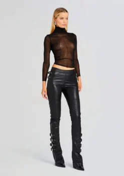 Della Leather Pant 7 Della Leather Pant -Fashion Loft Ecommerce Crop 23 11 15 DELLAPANT BLACK 1394 ECOMM scaled