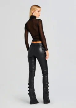 Della Leather Pant 8 Della Leather Pant -Fashion Loft Ecommerce Crop 23 11 15 DELLAPANT BLACK 1404 ECOMM scaled