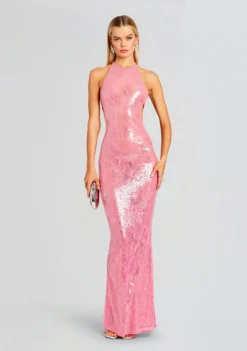 Shivonne Sequin Lace Dress -Fashion Loft Ecommerce Crop 23 11 15 SHIVONNEDRESS PARADISEPINK 2313 ECOMM scaled