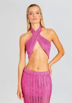 Susan Crochet Wrap Top