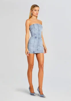 Kamna Embellished Denim Dress -Fashion Loft Ecommerce Crop 23 11 16 KAMNADRESS TRESCA 1757 ECOMM scaled