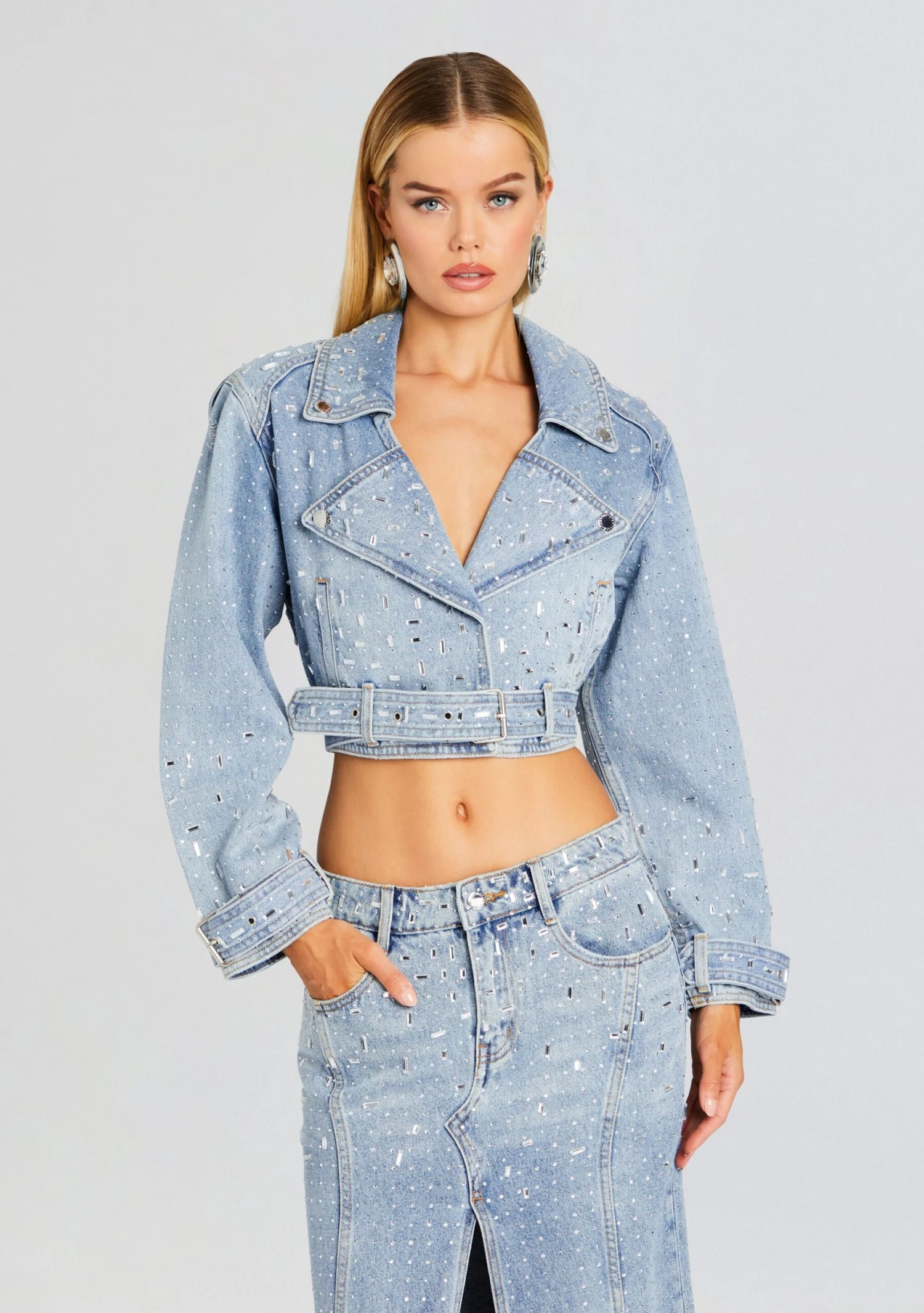 Marcie Embellished Denim Jacket 1 Marcie Embellished Denim Jacket