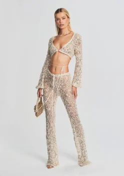 Brendi Sequin Crochet Pant 9 Brendi Sequin Crochet Pant -Fashion Loft Ecommerce Crop 230111 RETROFETE SET2 SHOT14 1869 eComm scaled