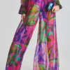 Zeca Silk Chiffon Pant
