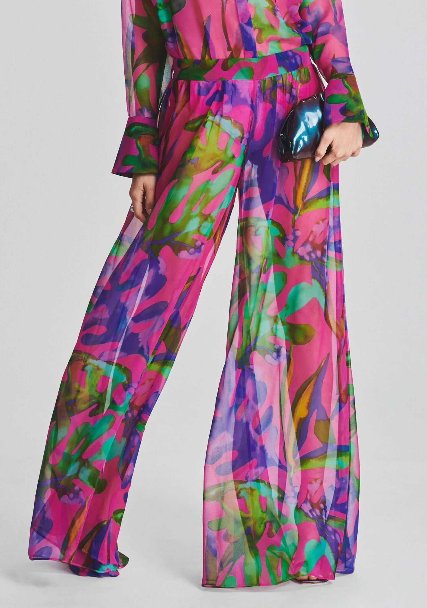 Zeca Silk Chiffon Pant 1 Zeca Silk Chiffon Pant