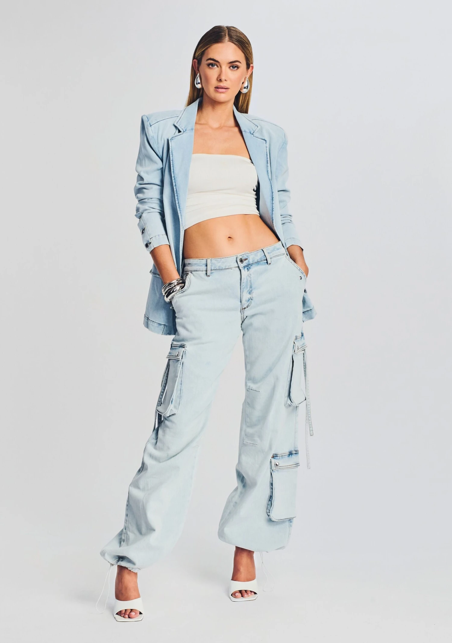 Samira Low Rise Cargo Jean 2 Samira Low Rise Cargo Jean - Image 2