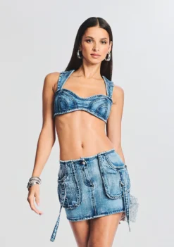 Millie Denim Bra Top