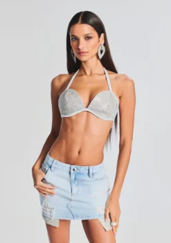 Reign Crystal Embellished Bra