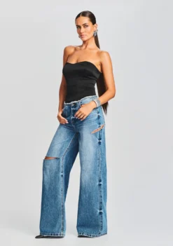 Mads Silk Bustier -Fashion Loft Ecommerce Crop 230718 SET2 MADSBUSTIER ASTONLOWRISEJEAN 0884 ECOMM scaled