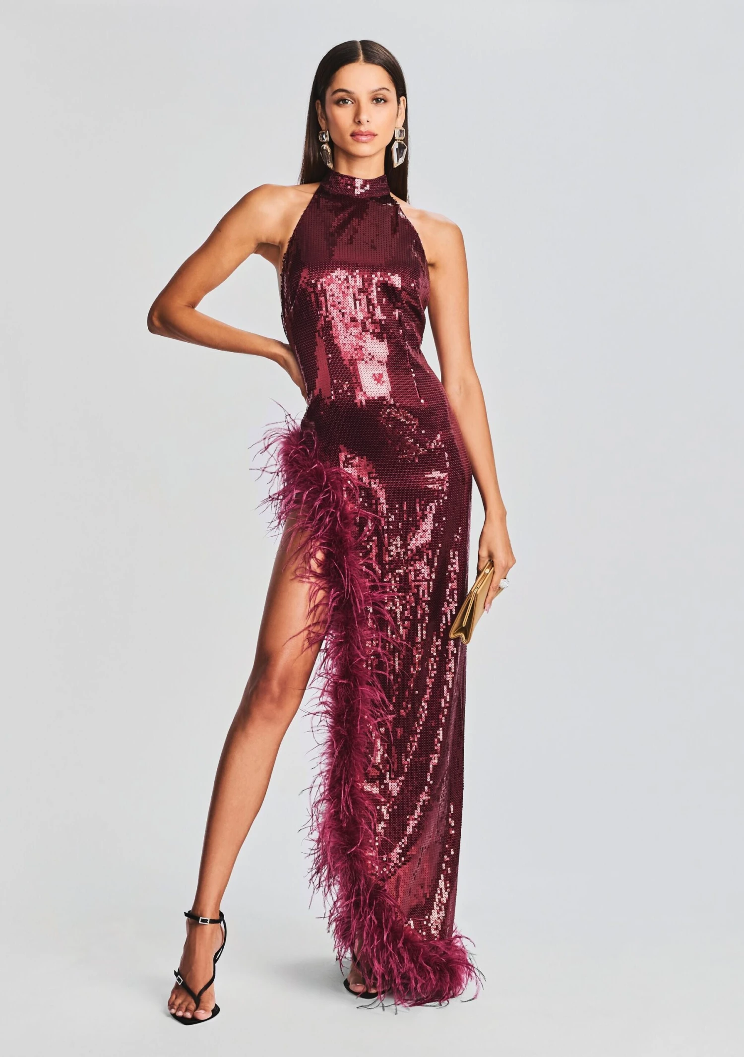 Vixen Sequin Feather Dress 1 Vixen Sequin Feather Dress