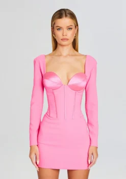 Veronica Dress -Fashion Loft Ecommerce Crop 24 01 10 VERONICADRESS HYPERPINK 0250 ECOMM scaled