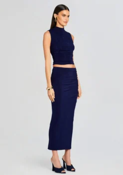 Anchora Top -Fashion Loft Ecommerce Crop 24 01 11 ANCHORATOP ALMASKIRT NAVY 0902 ECOMM scaled