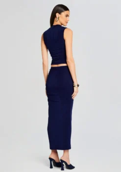 Anchora Top -Fashion Loft Ecommerce Crop 24 01 11 ANCHORATOP ALMASKIRT NAVY 0905 ECOMM scaled