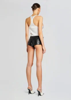 Dori Silk Top -Fashion Loft Ecommerce Crop 24 02 15 DORITOP WHITE AVENSHORT BLACKFOIL 1461 ECOMM scaled