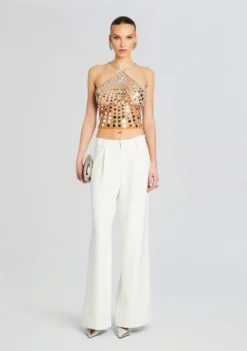 Sabel Embellished Top -Fashion Loft Ecommerce Crop 24 02 29 SABELTOP TANNINSILVER 1207 ECOMM scaled