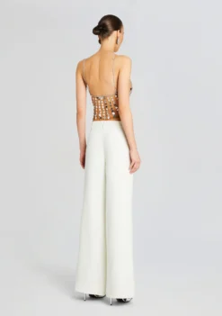 Sabel Embellished Top -Fashion Loft Ecommerce Crop 24 02 29 SABELTOP TANNINSILVER 1234 ECOMM scaled