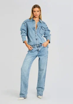 Denise Denim Shirt -Fashion Loft Ecommerce Crop 24 03 12 DENISESHIRT TANGIER 1769 ECOMM scaled