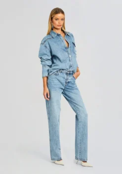 Denise Denim Shirt -Fashion Loft Ecommerce Crop 24 03 12 DENISESHIRT TANGIER 1786 ECOMM scaled