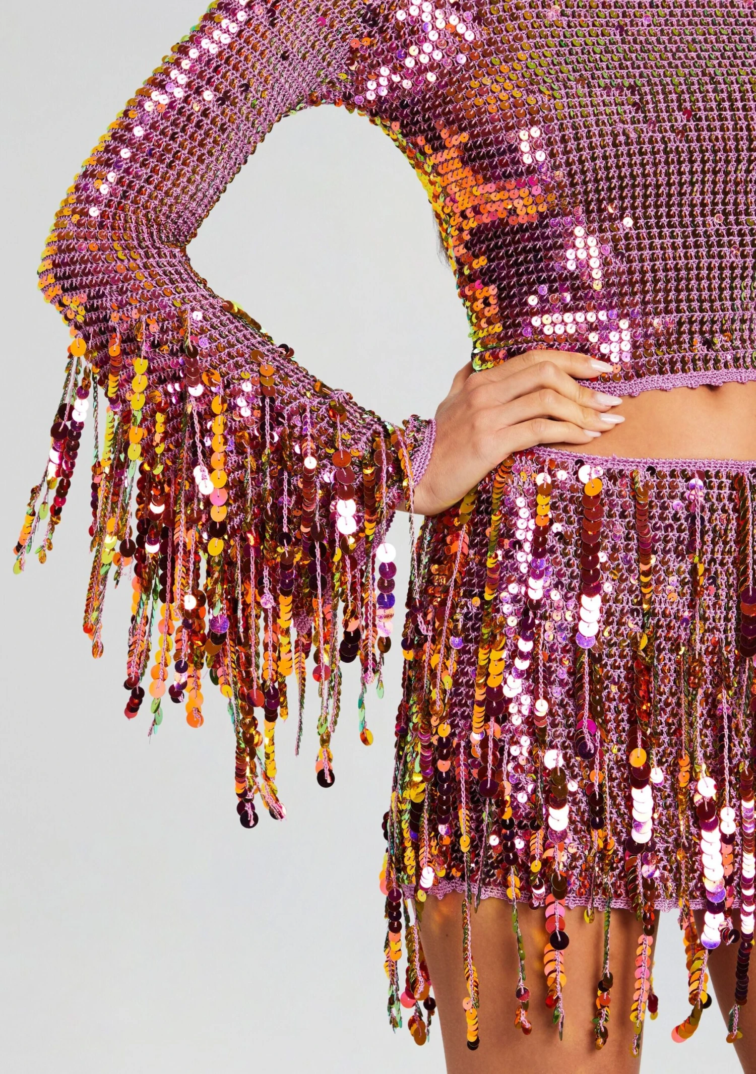 Miriam Sequin Crochet Top 2 Miriam Sequin Crochet Top - Image 2