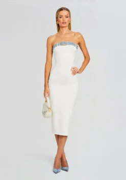 Blanche Knit Denim Dress -Fashion Loft Ecommerce Crop 24 03 13 BLANCHEDRESS WHITECOASTLINE 0456 ECOMM scaled