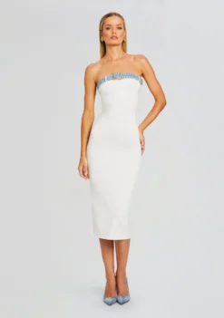 Blanche Knit Denim Dress