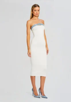 Blanche Knit Denim Dress -Fashion Loft Ecommerce Crop 24 03 13 BLANCHEDRESS WHITECOASTLINE 0483 ECOMM scaled