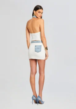 Cape Knit Denim Skirt -Fashion Loft Ecommerce Crop 24 03 13 CARATOP CAPESKIRT WHITECOASTLINE 0369 ECOMM scaled