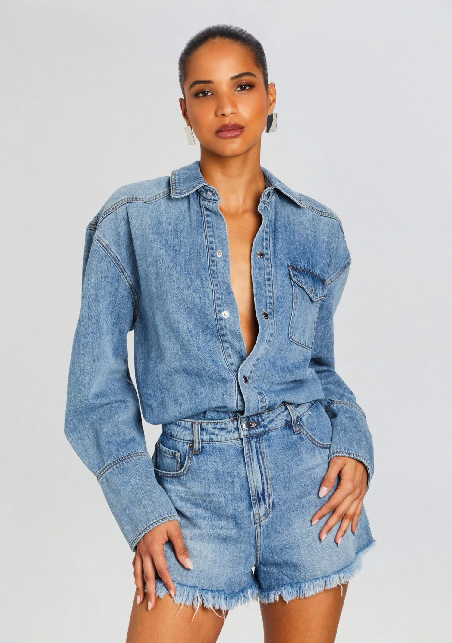 Annie Denim Romper 5 Annie Denim Romper - Image 5