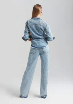 Doreen Crystal Embellished Denim Shirt 8 Doreen Crystal Embellished Denim Shirt -Fashion Loft Ecommerce Crop Retrofete Ecomm set2 Look13 1896 scaled