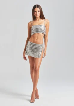 Kauren Embellished Chainmail Top -Fashion Loft Ecommerce Crop Retrofete Ecomm set2 look8 1545 scaled