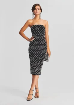 Minetta Embellished Chiffon Dress