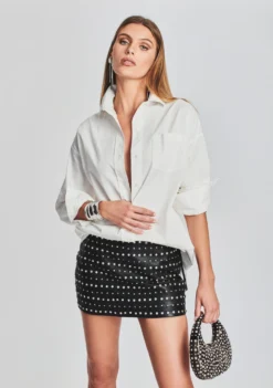 Selena Embellished Leather Skirt -Fashion Loft Ecommerce Crop Retrofete eComm 221018 Set2 SHOT 20 2361 scaled